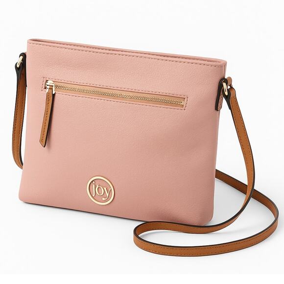 Joy Mangano Pink Crossbody Bag 10x9 Womens Purse - Picture 2 of 5